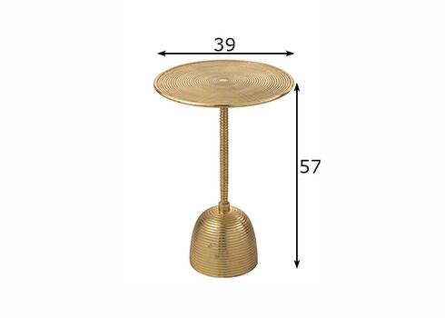 Abilaud APPOINT kuldne, 39x39xH57 cm