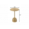 Abilaud APPOINT kuldne, 39x39xH57 cm