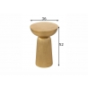 Abilaud APPOINT kuldne, 36x36xH52 cm