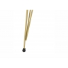 Abilaudade komplekt PINS must / kuldne, 3 tk