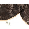 Abilaudade komplekt PINS must / kuldne, 3 tk