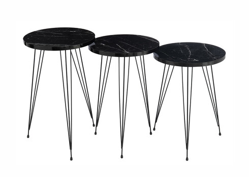 Abilaudade komplekt PINS must, 3 tk