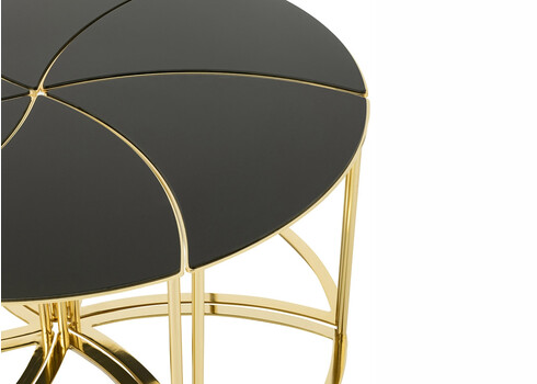 Abilaudade komplekt TORNADO must / kuldne, 6 tk