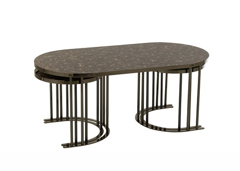 Abilaudade komplekt TRIO pruun, 3 tk