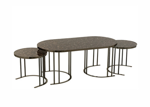 Abilaudade komplekt TRIO pruun, 3 tk