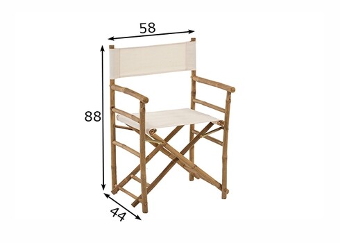 Kokkuvolditav tool TIKI helepruun / beež, 58x44xH88 cm