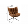 Tugitool RELAX pruun, 78x73xH92 cm
