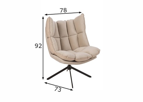 Tugitool RELAX beež, 78x73xH92 cm