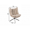 Tugitool RELAX beež, 78x73xH92 cm