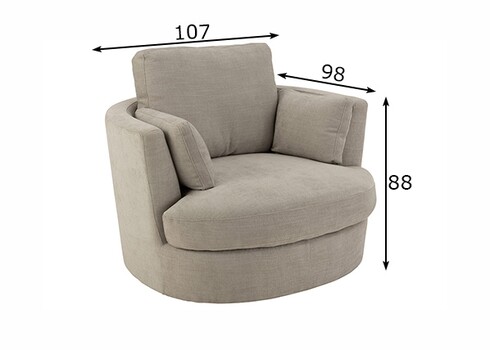 Tugitool SWISH hall, 98x107x88 cm