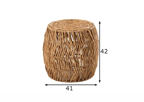 Tumba HYACINTH naturaalne, 41x41xH42 cm