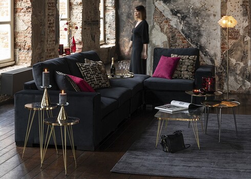 Tumba NOIR must, 113x100xH60 cm