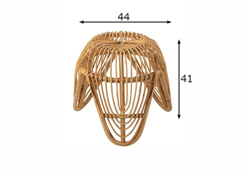 Tumba LEA naturaalne, 44x44xH41 cm
