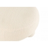 Tumba TEDDY valge buklee, 52x52xH28 cm