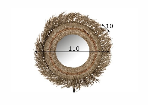 Peegel DAAN pruun, 110x10xH110 cm