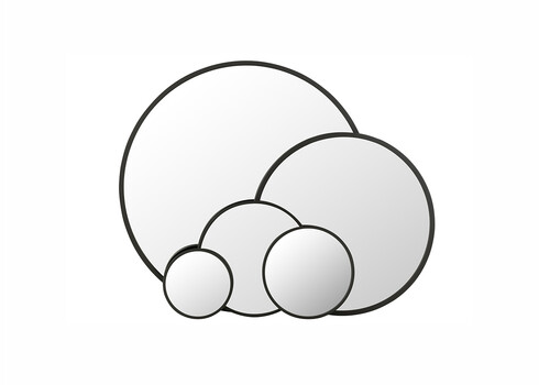 Peegel MONA must, 110x3xH110 cm