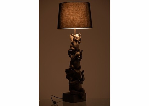 Põrandavalgusti ELEPHANTS pruun, 36x36xH98 cm, E27