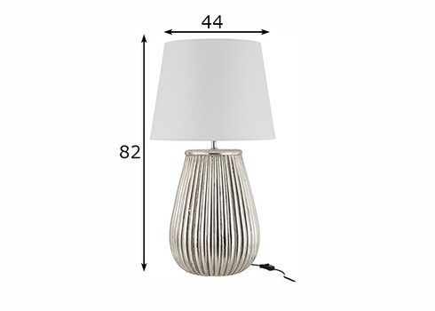 Lauavalgusti EARTHEN hõbe / valge, 44x44xH82 cm, E27