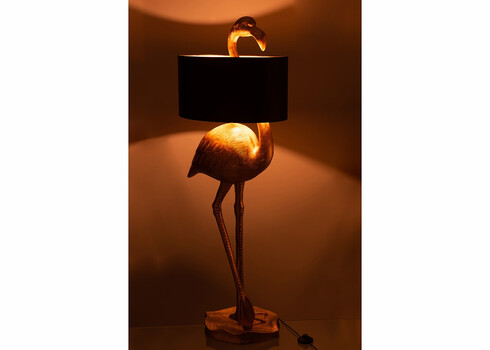 Põrandavalgusti FLAMINGO kuldne / must, 55x41xH139 cm, E27