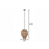 Rippvalgusti BAMBOO naturaalne, 37x37xH142 cm, E27
