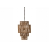 Rippvalgusti BAMBOO naturaalne, 37x37xH142 cm, E27