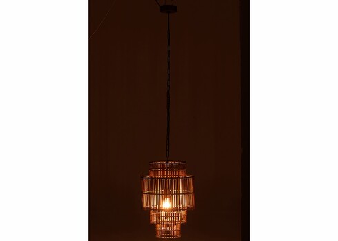 Rippvalgusti BAMBOO naturaalne, 37x37xH142 cm, E27