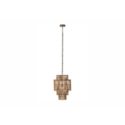Rippvalgusti BAMBOO naturaalne, 37x37xH142 cm, E27