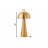 Põrandavalgusti MUSHROOM kuldne, 51x51xH95 cm, E27