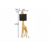Põrandavalgusti GIRAFFE kuldne / must, 53x34xH179 cm, E27