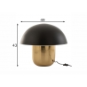 Lauavalgusti GOLDIE must / kuldne, 49x49xH43 cm, E27