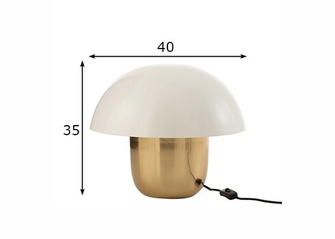 Lauavalgusti GOLDIE valge / kuldne, 40x40xH34 cm, E27