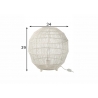 Lauavalgusti BLANCA valge, 34x34xH39 cm, E27
