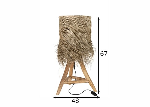 Lauavalgusti DAAN pruun, 48x48xH67 cm, E27