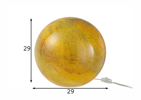 Lauavalgusti DANY kollane, 29x29xH29 cm, E14