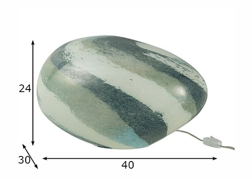 Lauavalgusti DANY roheline / sinine, 30x40xH24 cm, E14