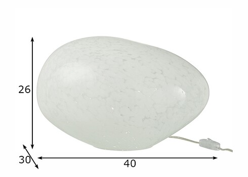 Lauavalgusti DANY valge, 30x40xH26 cm, E14