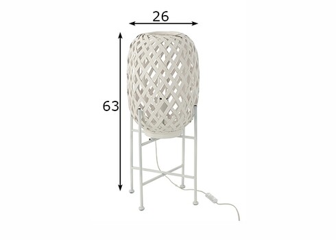 Lauavalgusti YARTA valge, 26x26xH63 cm, E27