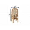 Lauavalgusti BAMBOO pruun, 27x27xH54 cm, E27