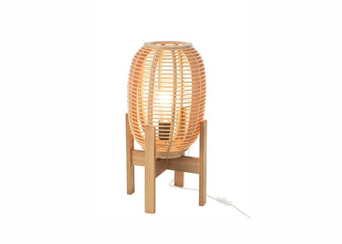 Lauavalgusti BAMBOO pruun, 27x27xH54 cm, E27