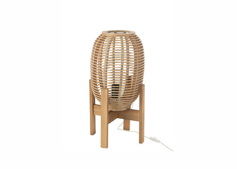 Lauavalgusti BAMBOO pruun, 27x27xH54 cm, E27