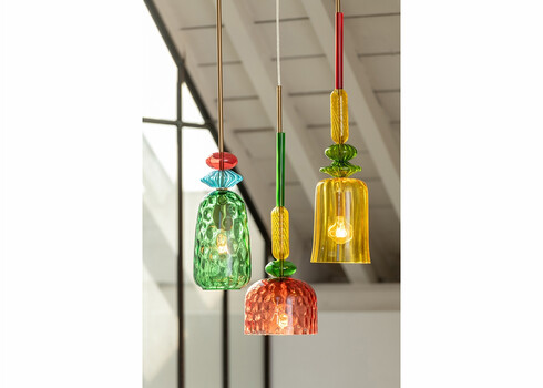 Rippvalgusti ZOE värviline, 15x15xH160 cm, E27