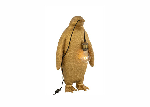 Põrandavalgusti PENGUIN kuldne, 33x31xH59 cm