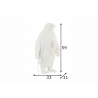 Põrandavalgusti PENGUIN valge, 33x31xH59 cm, E27