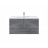 Valamukapp + keraamiline valamu 945 tumehall, 100x46x54 cm