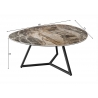 Diivanilaud MARVELOUS pruun, 90x75xH40 cm
