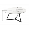 Diivanilaud MARVELOUS valge, 90x75xH40 cm