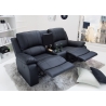Diivan HOLLYWOOD must, 187x102xH97 cm