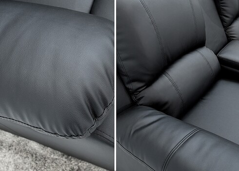 Diivan HOLLYWOOD must, 187x102xH97 cm