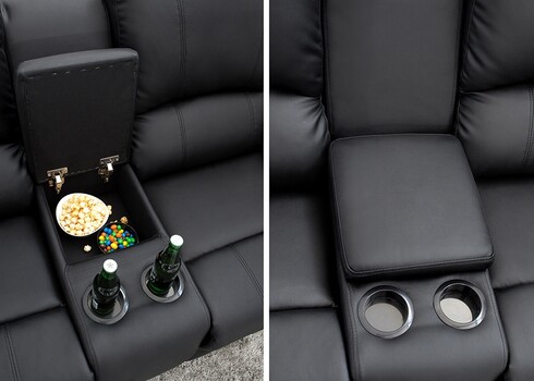 Diivan HOLLYWOOD must, 187x102xH97 cm