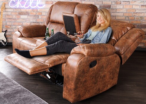 Diivan HOLLYWOOD pruun, 188x164xH102 cm